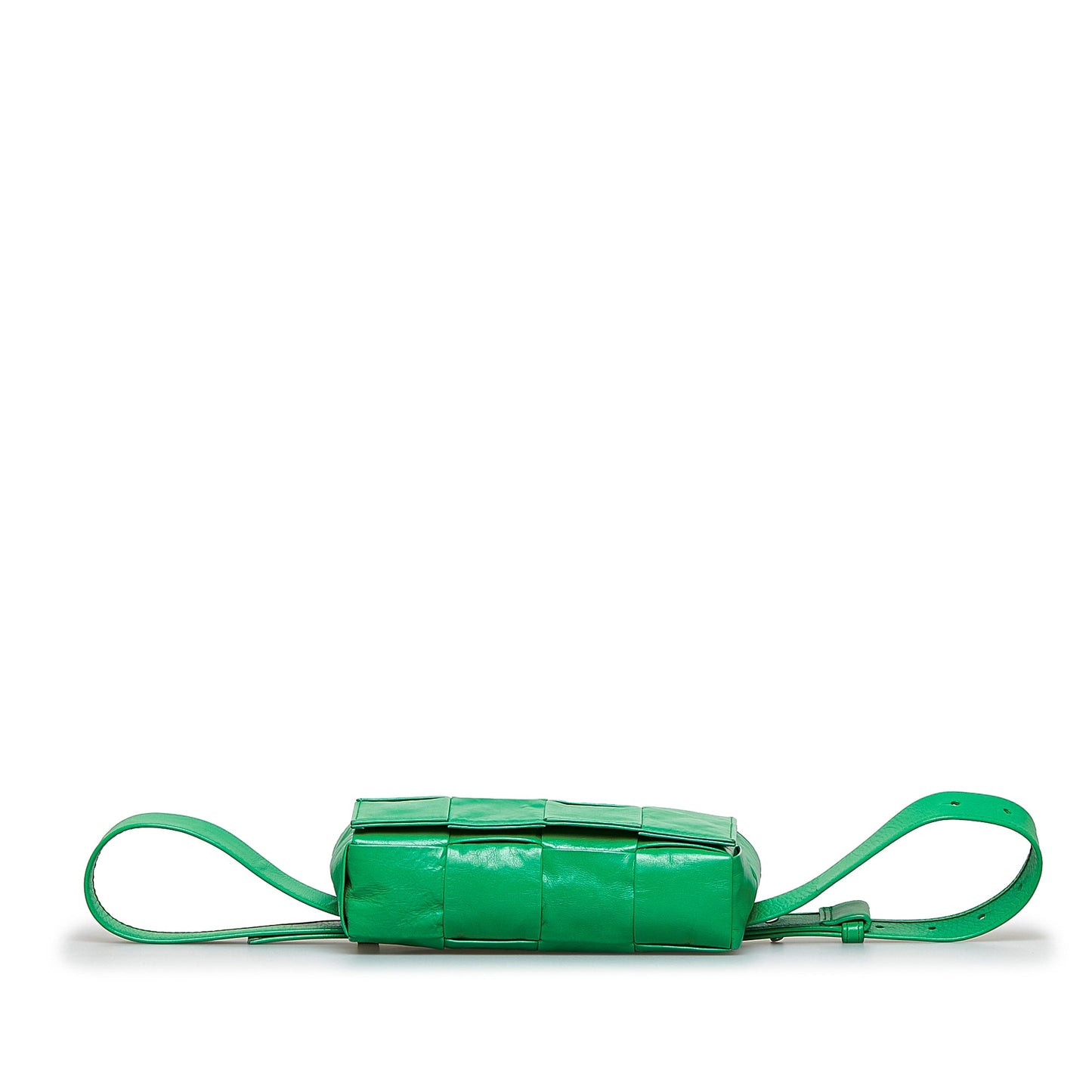 Green Bottega Veneta Mini Nappa Intrecciato Cassette Belt Bag