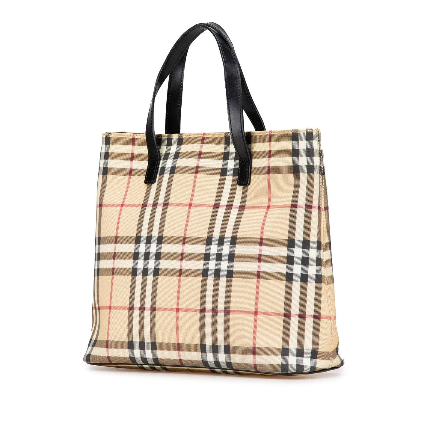 Brown Burberry House Check Canvas Tote