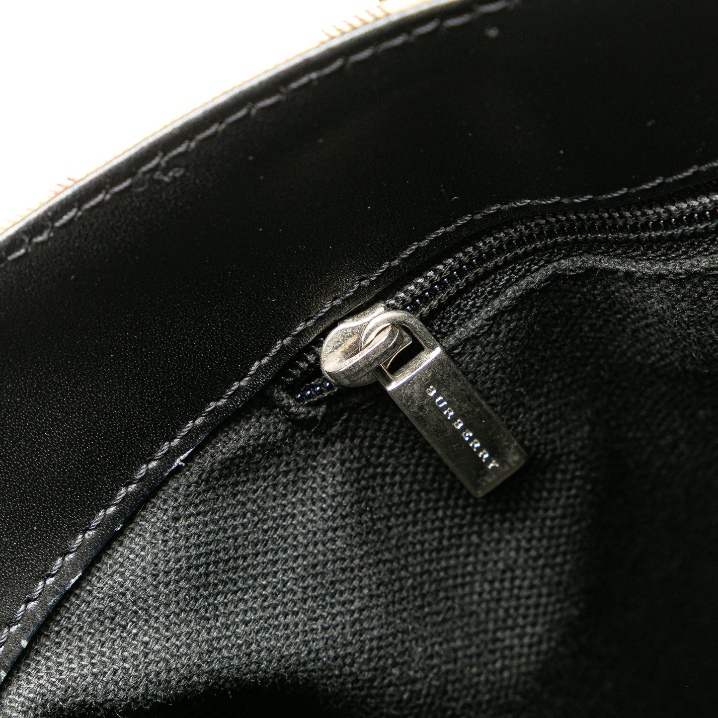 Brown Burberry House Check Canvas Tote