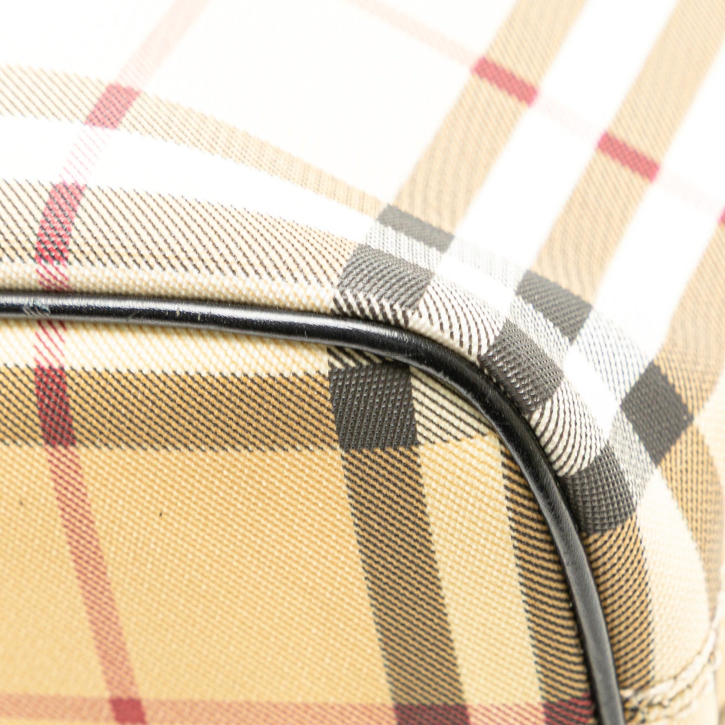 Brown Burberry House Check Canvas Tote