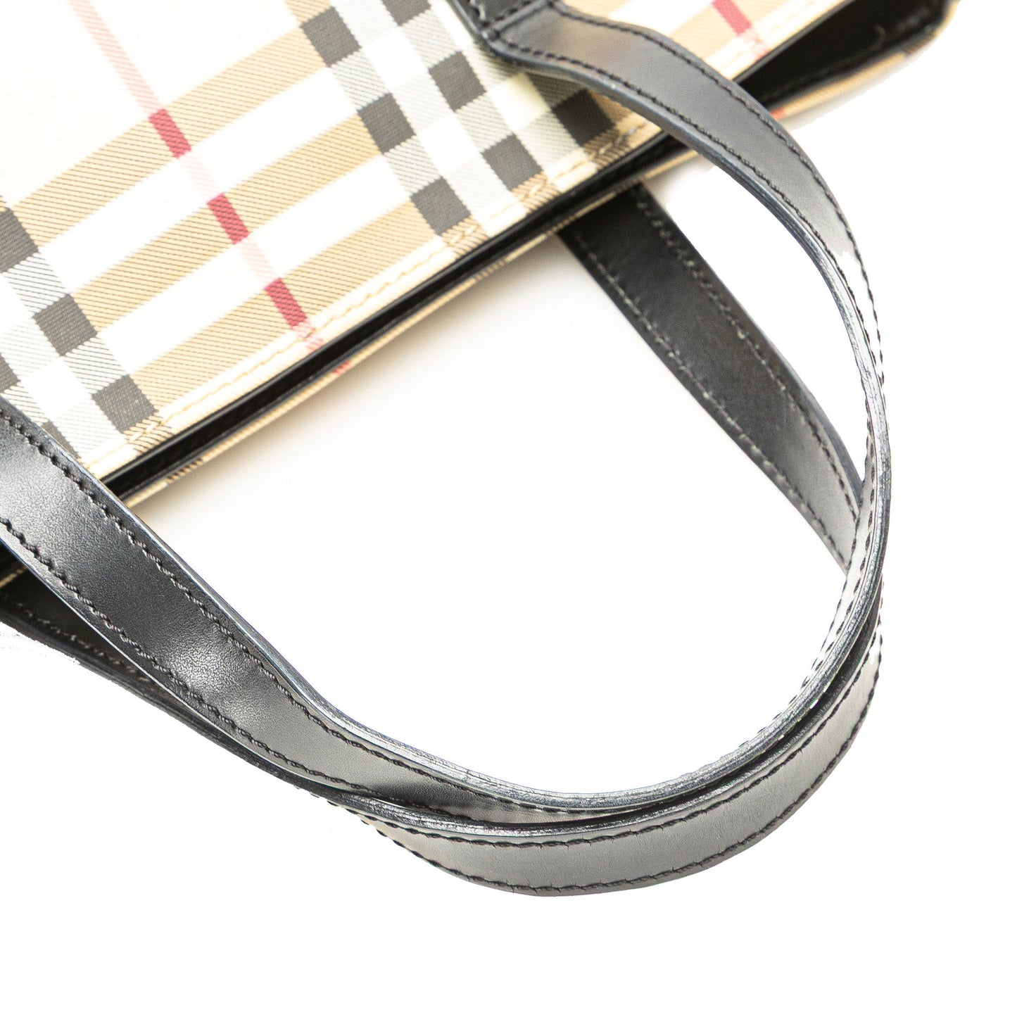 Brown Burberry House Check Canvas Tote