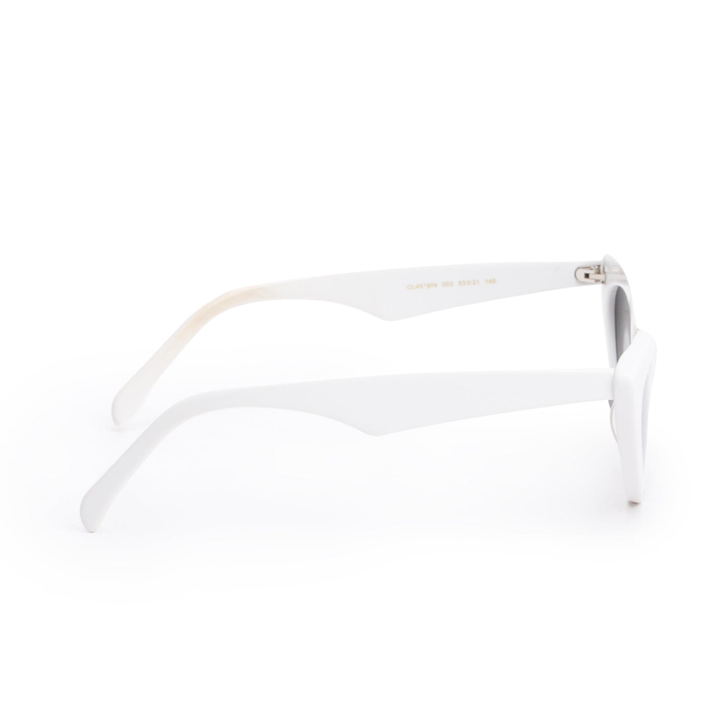 Celine CL4019IN White Acetate Cat Eye Sunglasses w/ Case