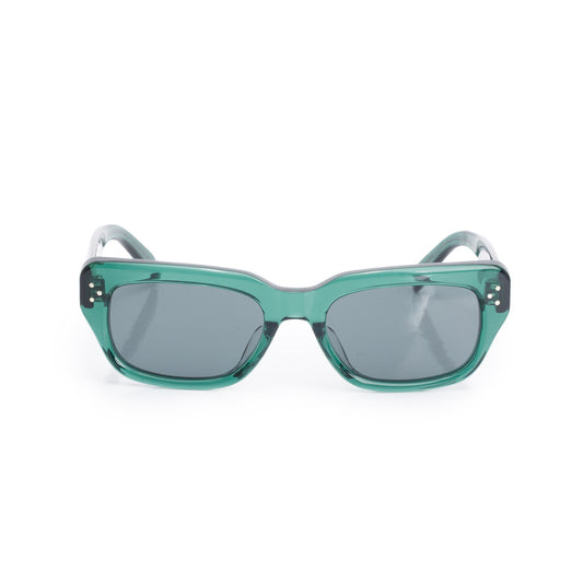 Celine CL40267U Green Acetate Rectangular Sunglasses