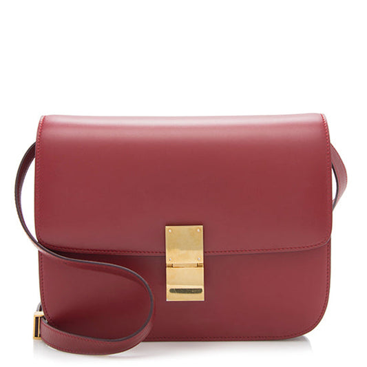 Celine Calfskin Classic Medium Box Bag - FINAL SALE (SHF-15019)