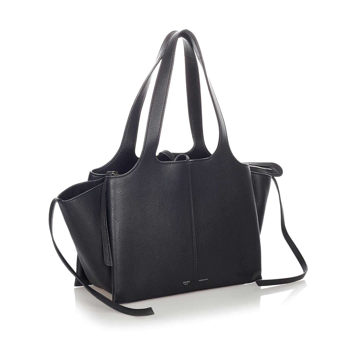 Celine Medium Trifold Leather Tote Bag (SHG-23594)