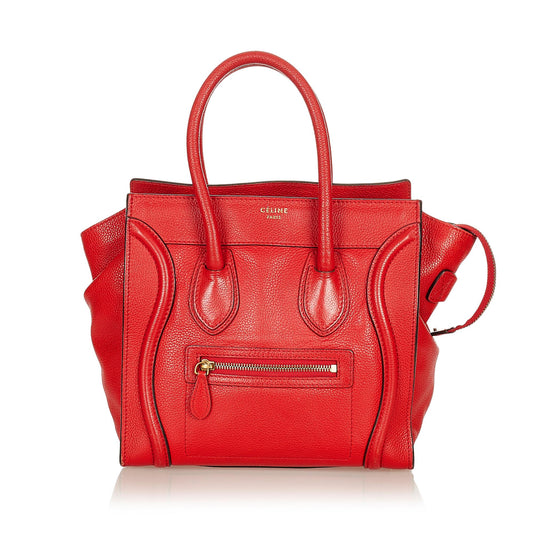 Celine Micro Luggage Leather Handbag (SHG-27015)