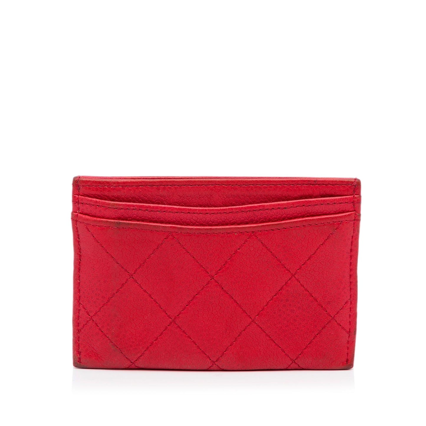 Chanel CC Caviar Card Holder (SHG-Nip8du)