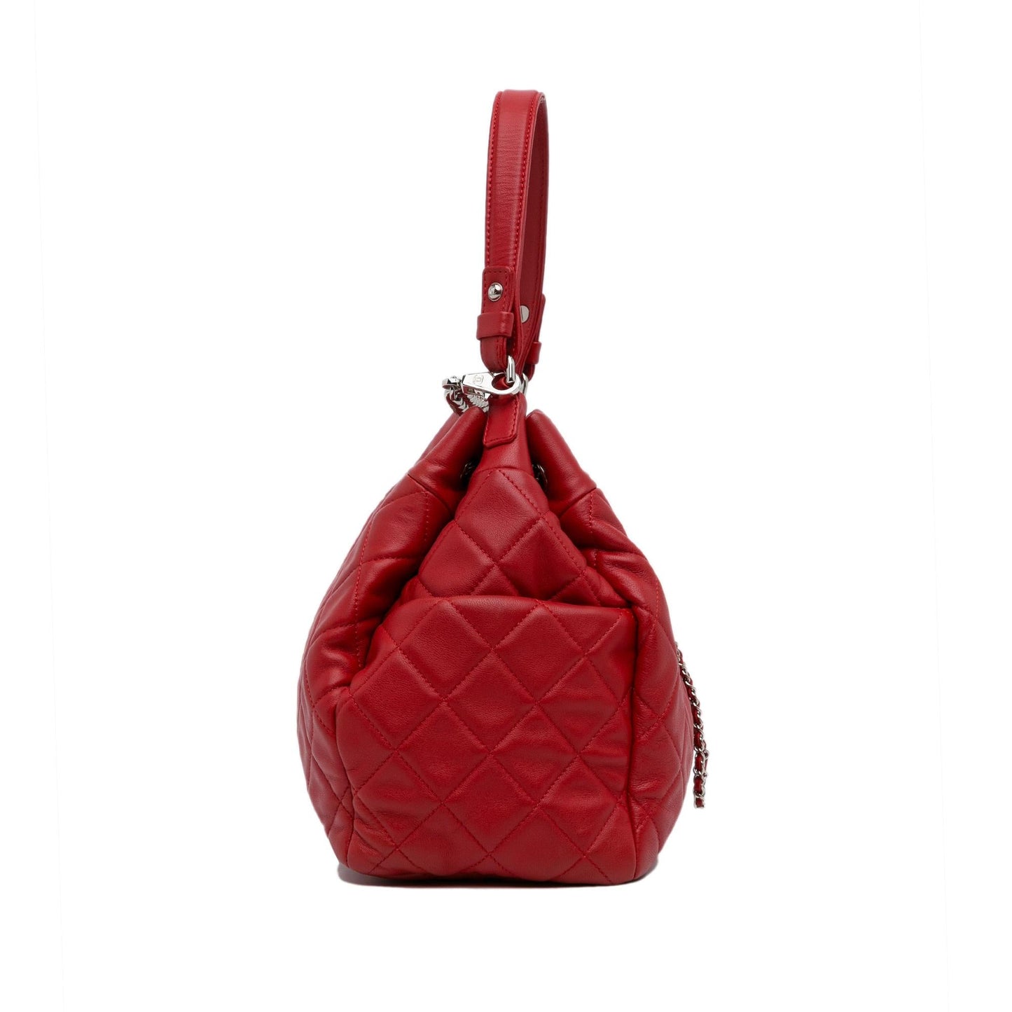 Chanel CC Chain Drawstring Bucket Bag (SHG-Mzot2m)