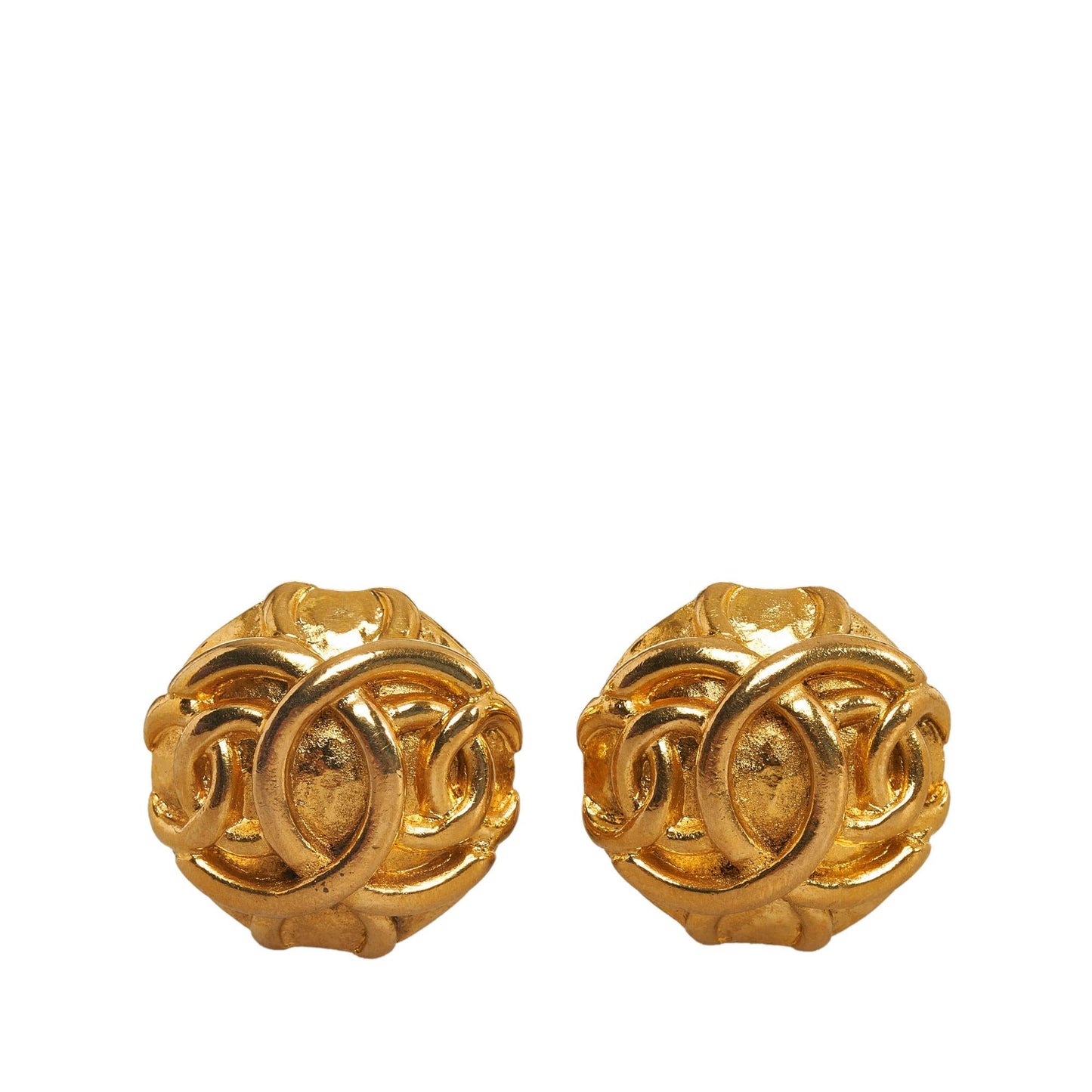 Chanel CC Clip-on Earrings (SHG-LnkD8d)
