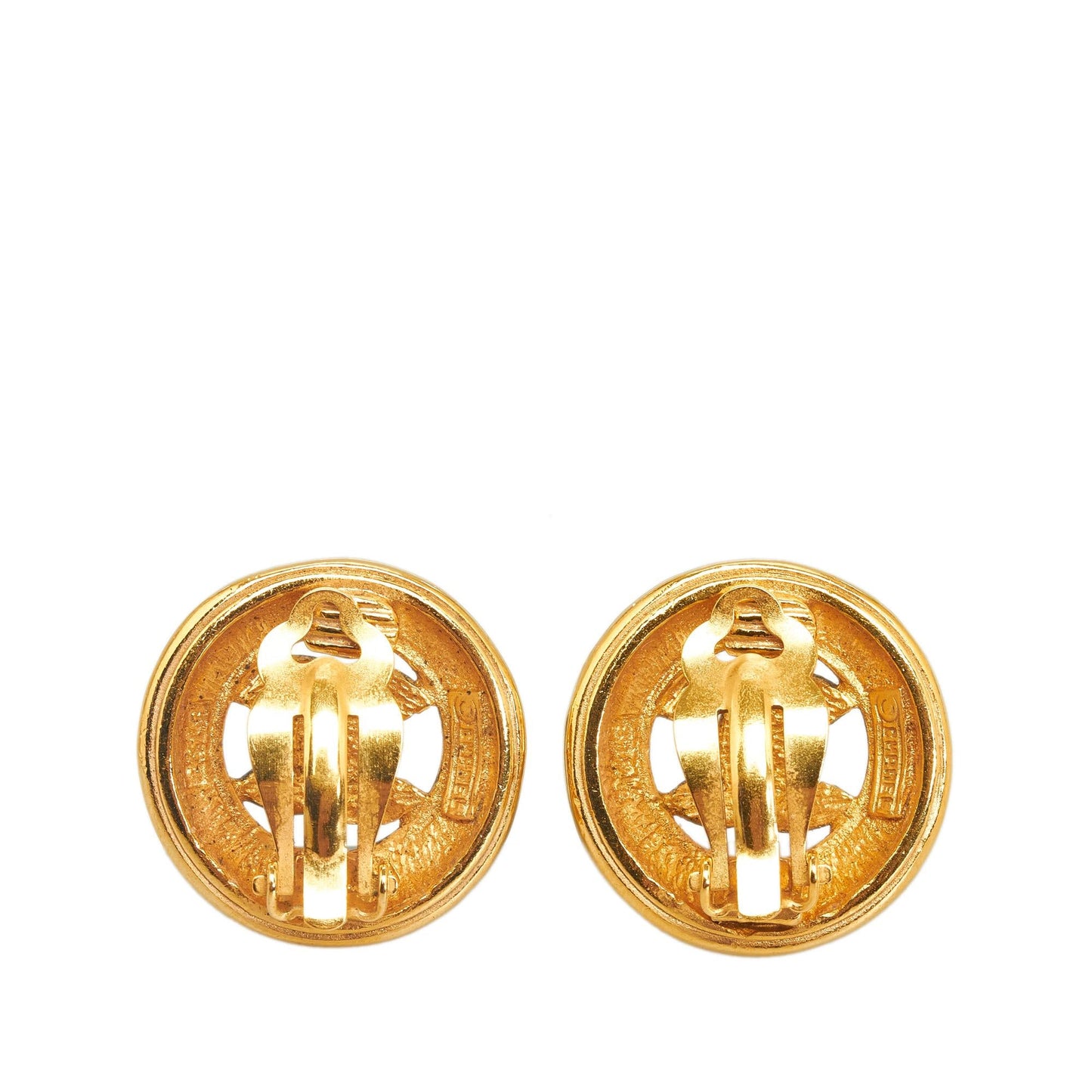 Chanel CC Clip-on Earrings (SHG-WgumWS)