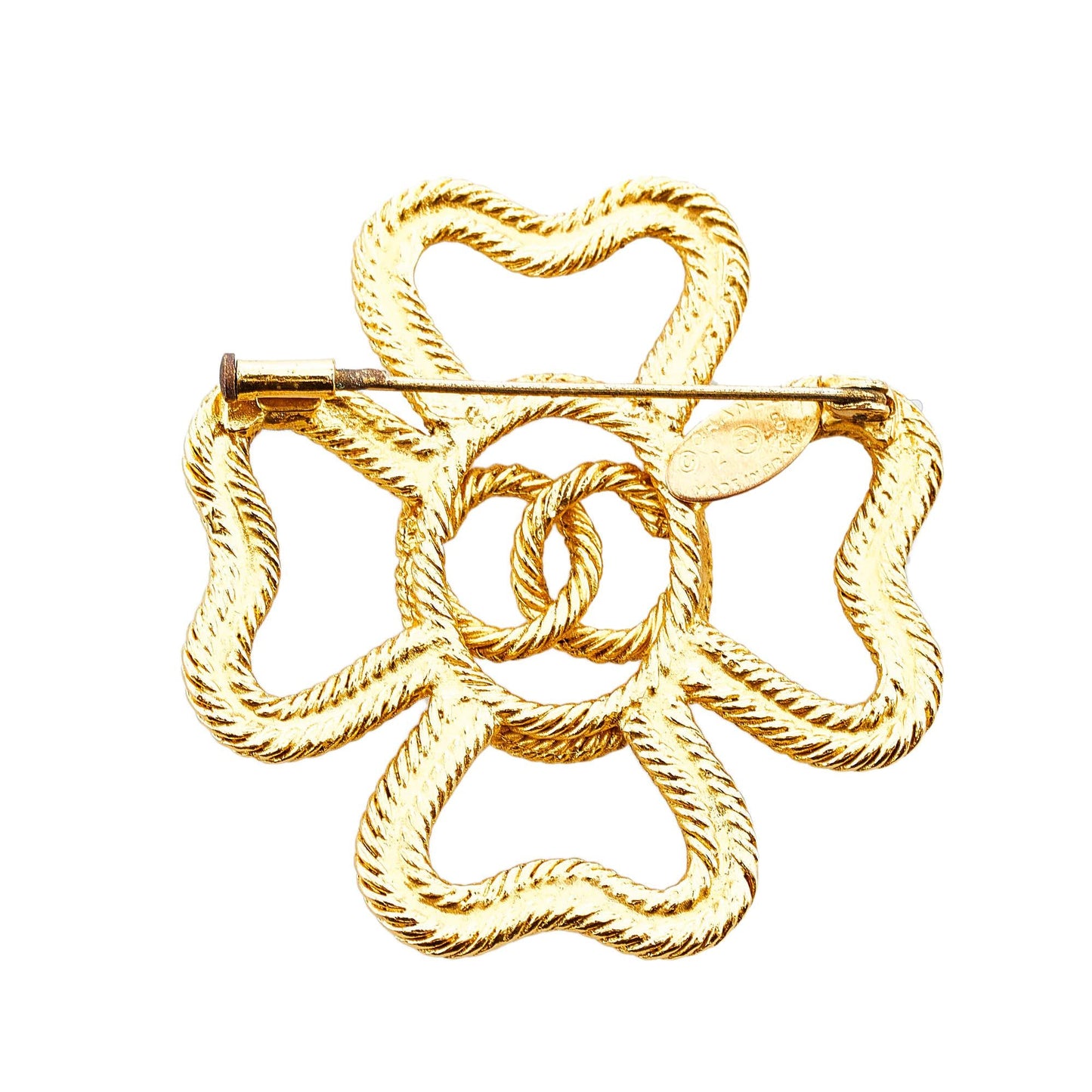 Chanel CC Clover Brooch (SHG-lK5P6K)