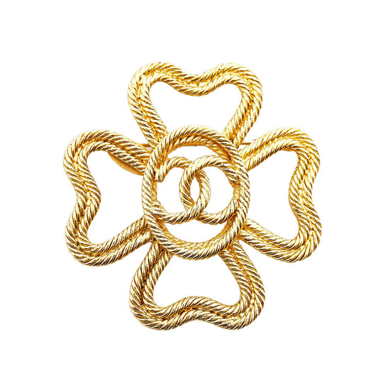 Chanel CC Clover Brooch (SHG-lK5P6K)