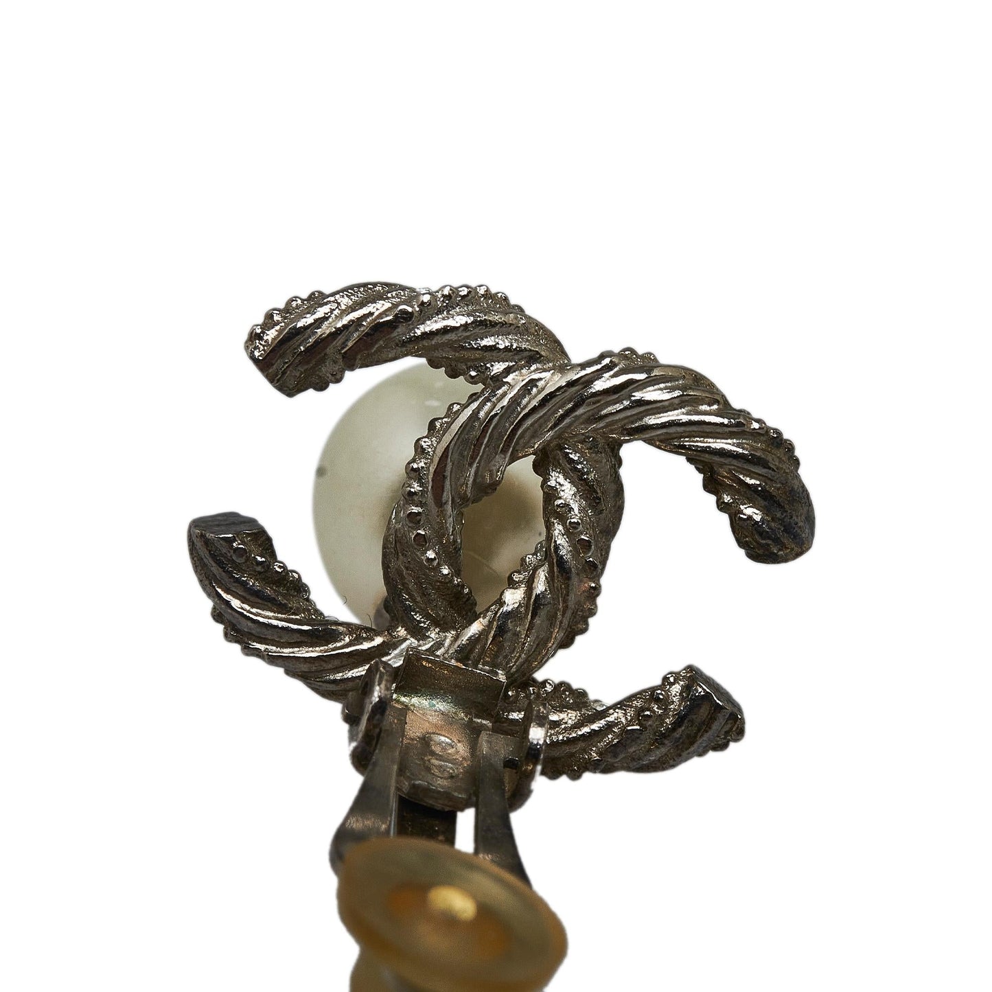 Chanel CC Faux Pearl Clip-On Earrings (SHG-4Z7KgP)