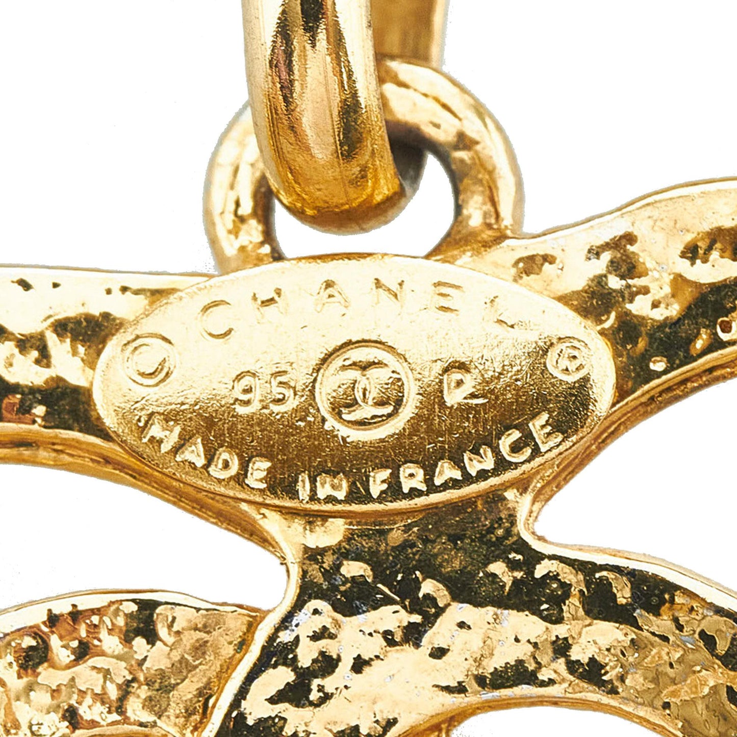 Chanel CC Heart Pendant Necklace (SHG-mLjVan)