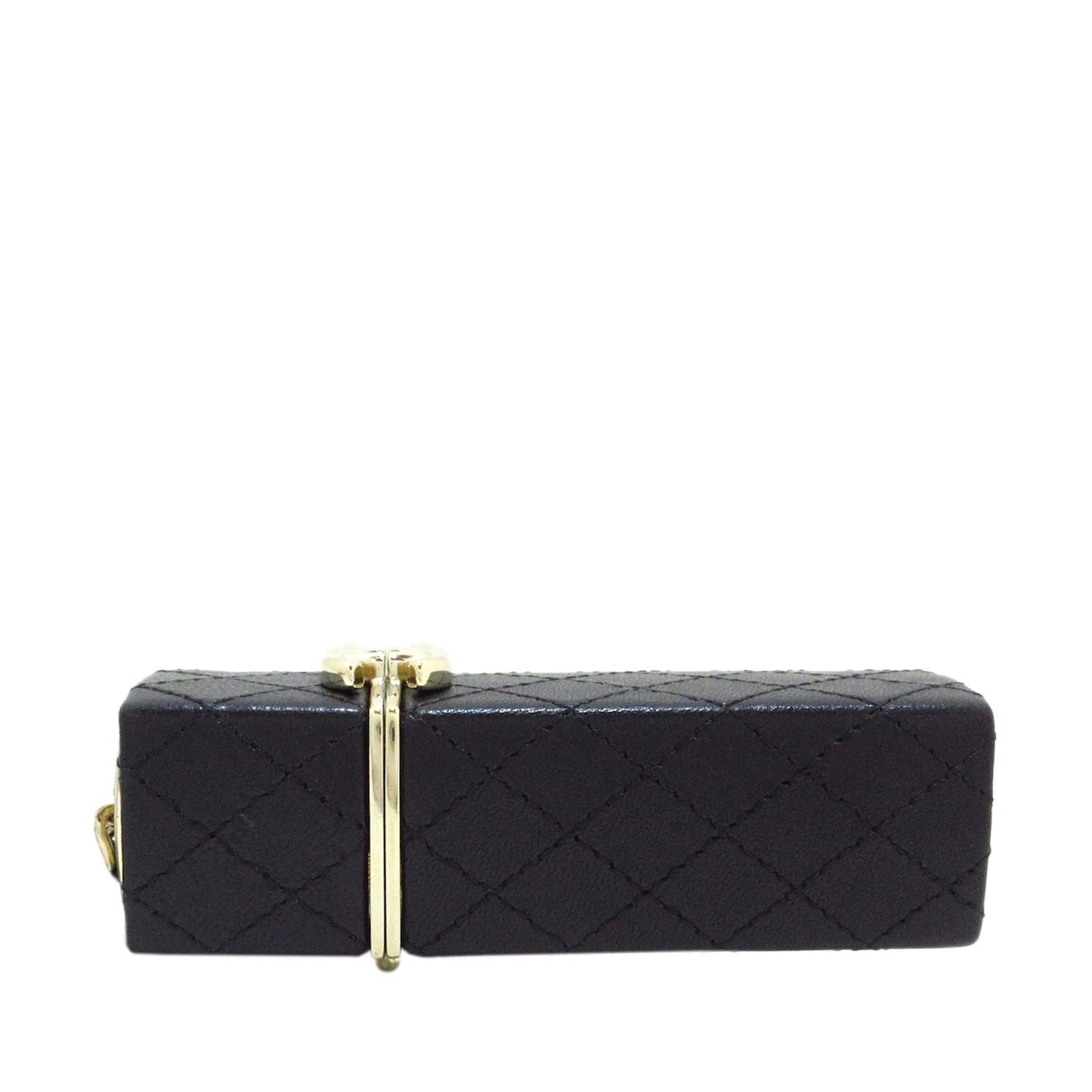 Chanel CC Lambskin Squared Lipstick Case on Chain (SHG-Zp7ZZG)
