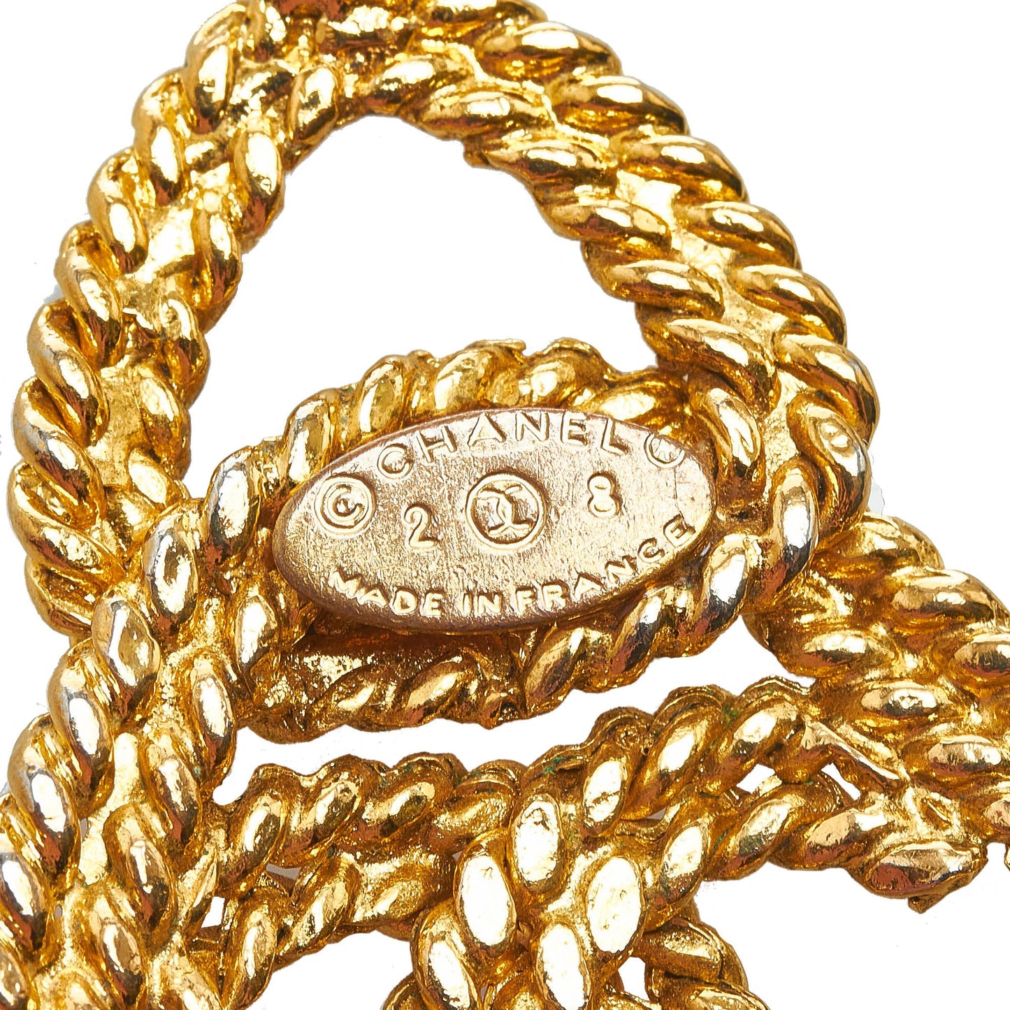 Chanel CC Mark Rope Triangle Necklace (SHG-J6Hpb7)