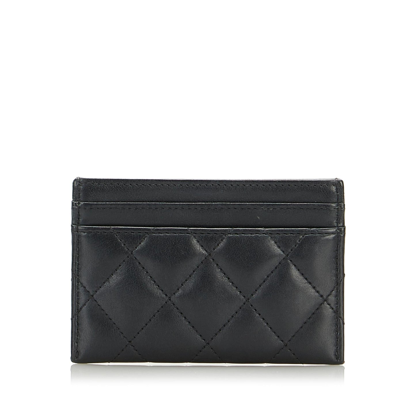 Chanel CC Matelasse Card Holder (SHG-cydmno)