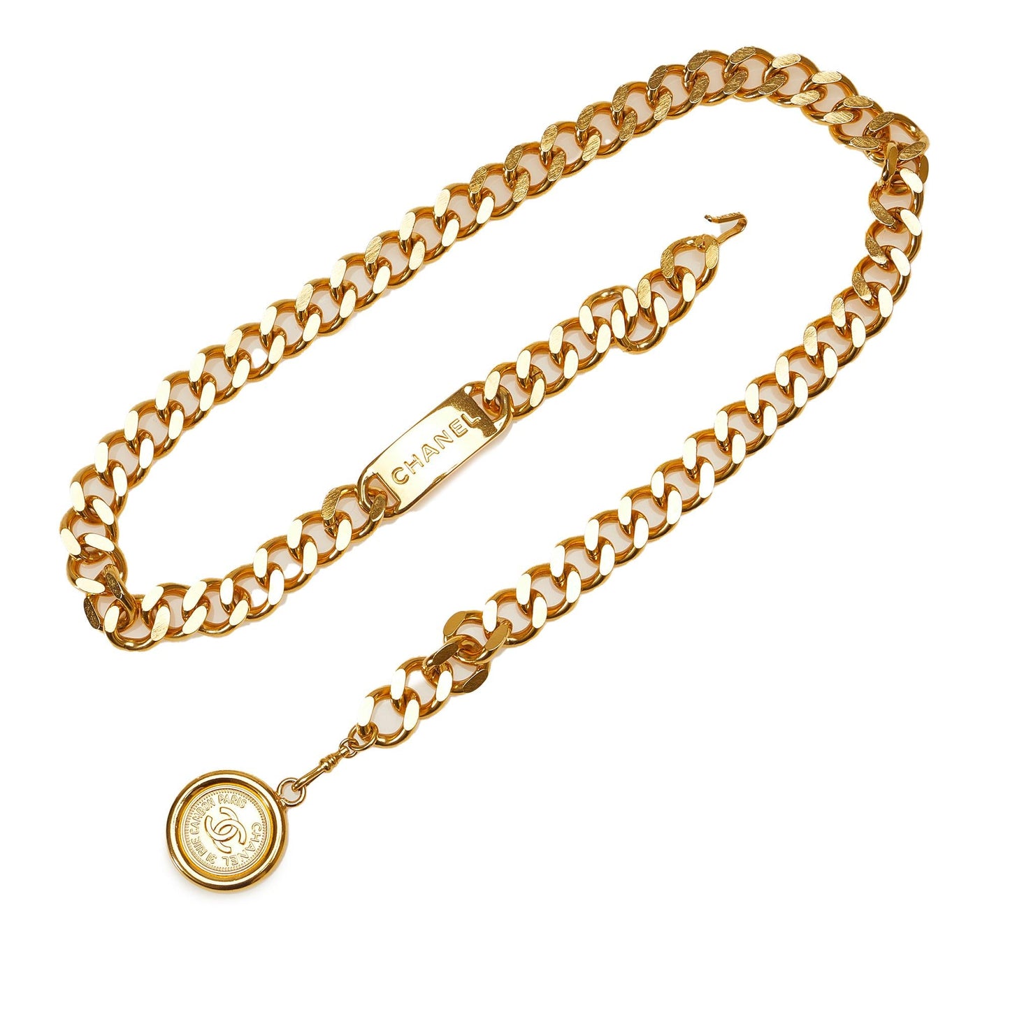 Chanel CC Medallion Chain-Link Belt - 33 / 83.00 (SHG-L9TfyP)