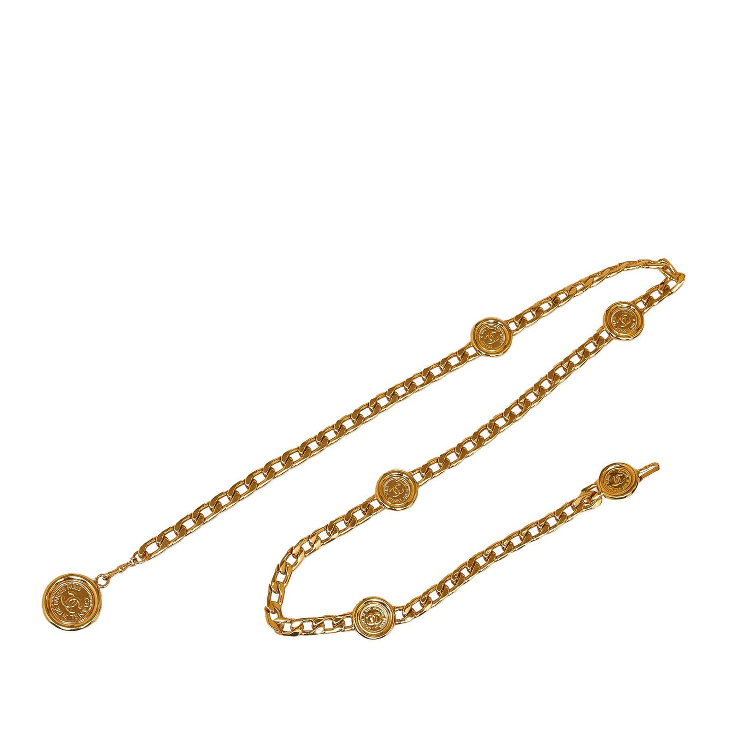 Chanel CC Medallion Chain-Link Belt - 39 / 100.00 (SHG-eXa7XO)