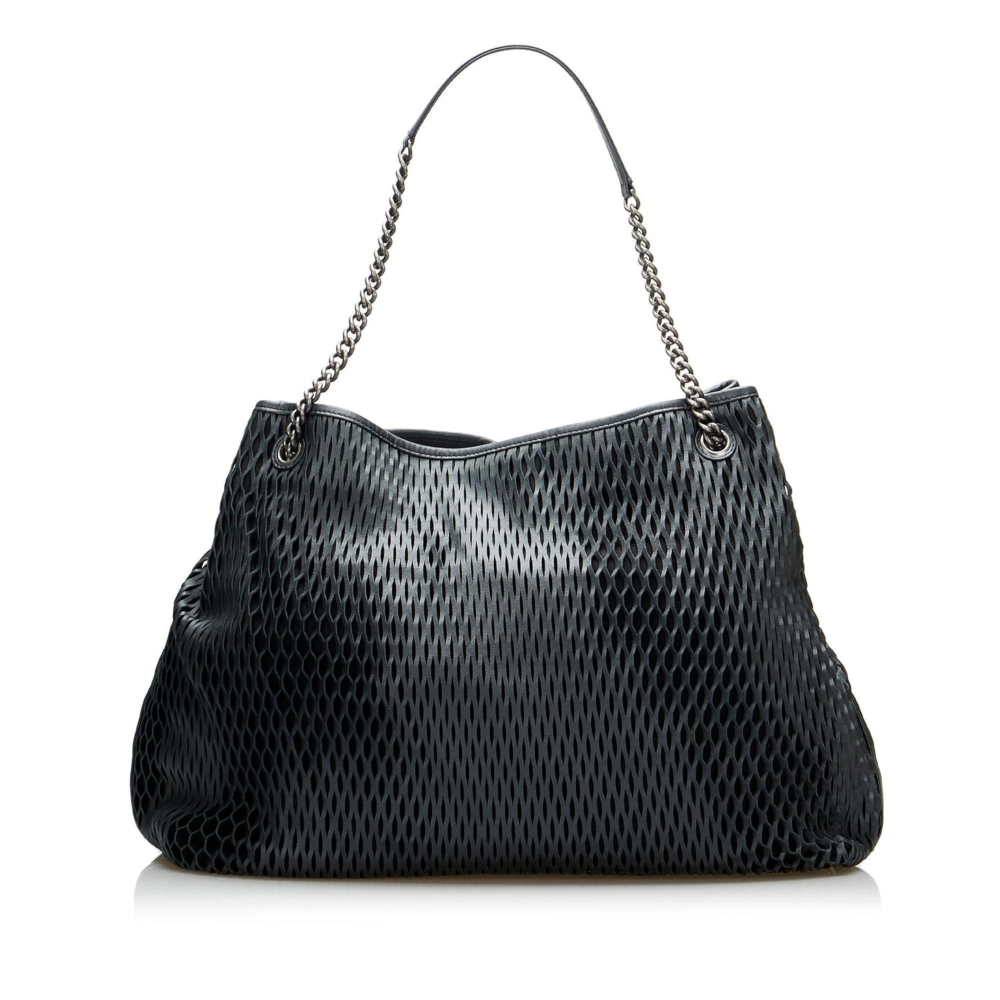 Chanel CC Perforated Leather Tote Bag (SHG-gDassU)
