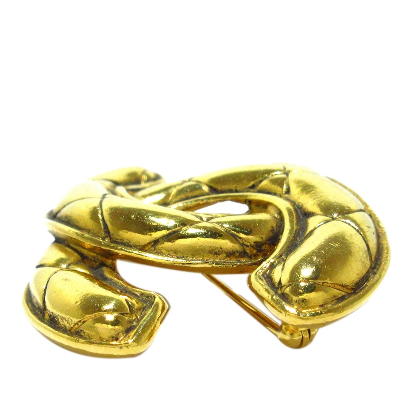 Chanel CC Quilted Brooch (SHG-KNCqnC)