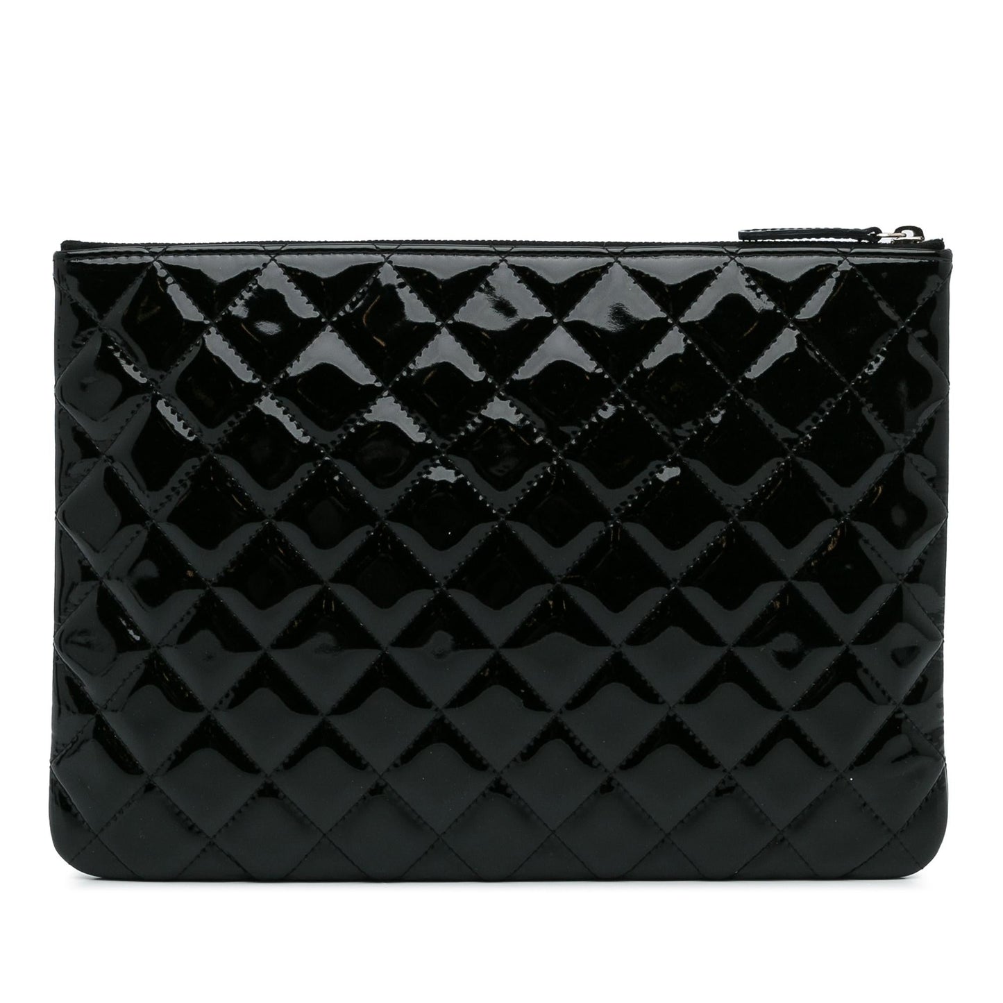 Chanel CC Quilted Patent Leather Pouch (SHG-30waO1)