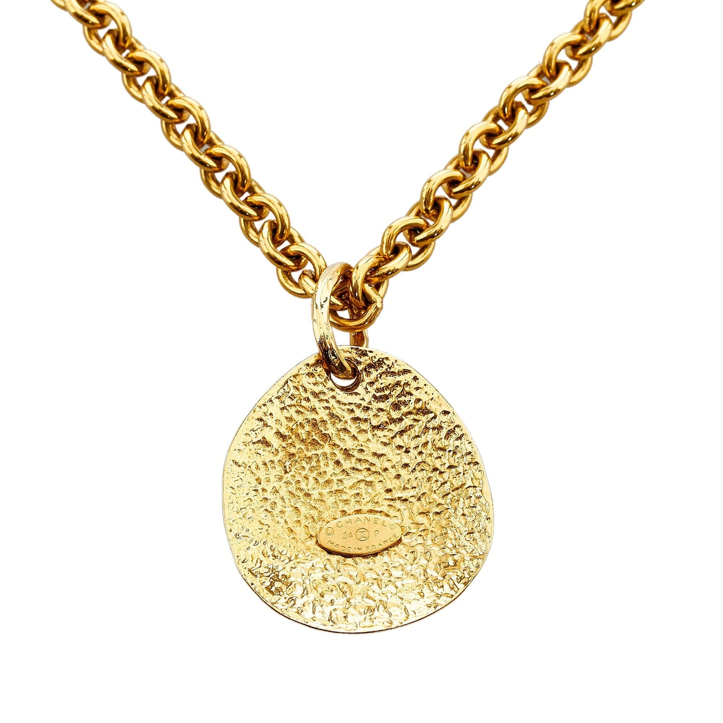 Chanel CC Round Pendant Necklace (SHG-iT3oVq)