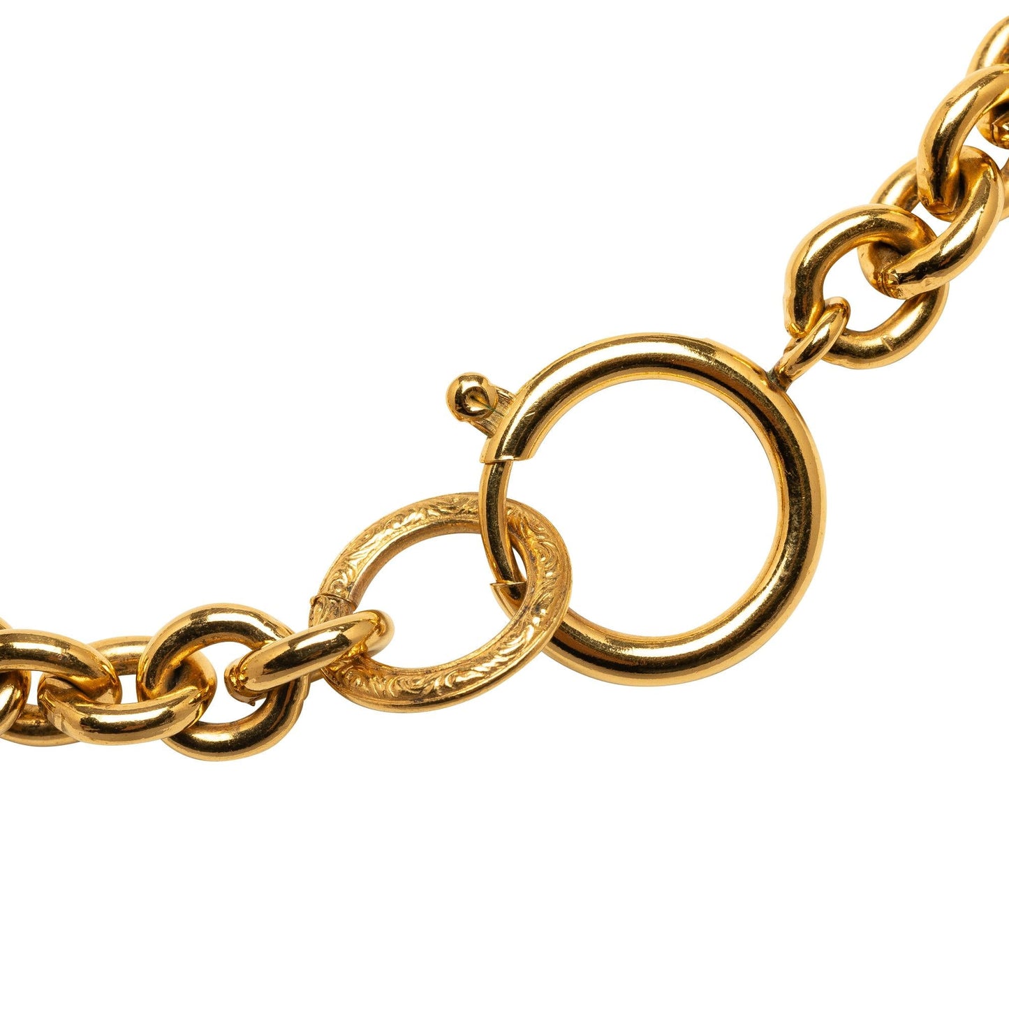 Chanel CC Round Pendant Necklace (SHG-4DZzNG)