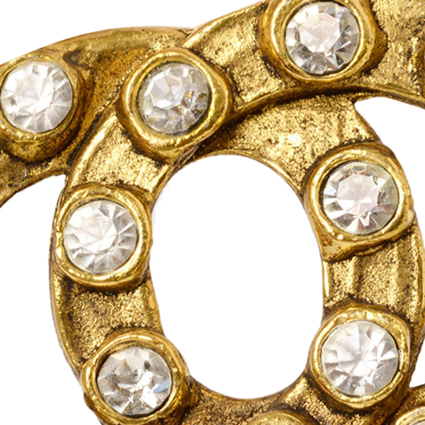 Chanel CC Strass Pendant Necklace (SHG-OOTyDp)