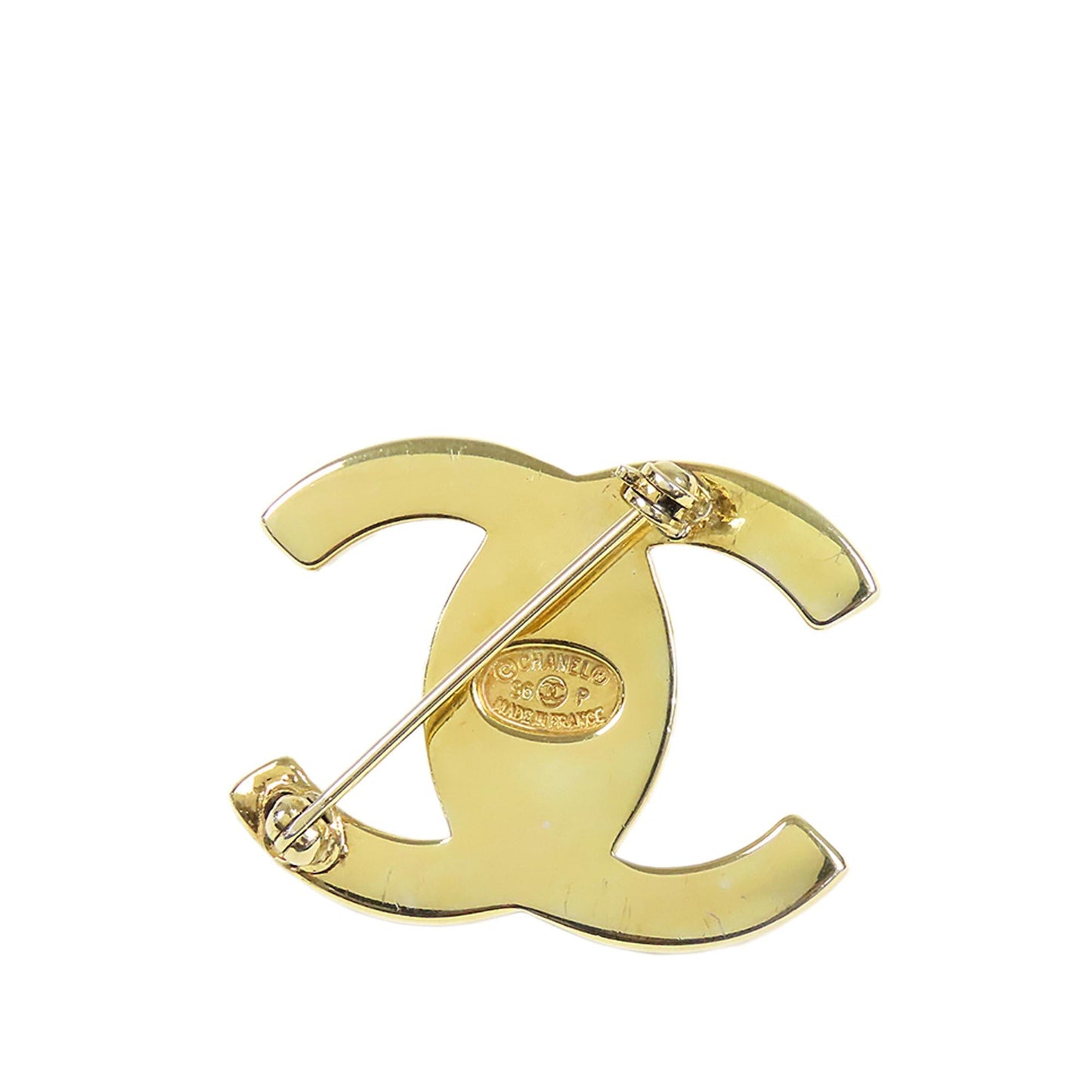 Chanel CC Turn-Lock Brooch (SHG-P1GcRD)