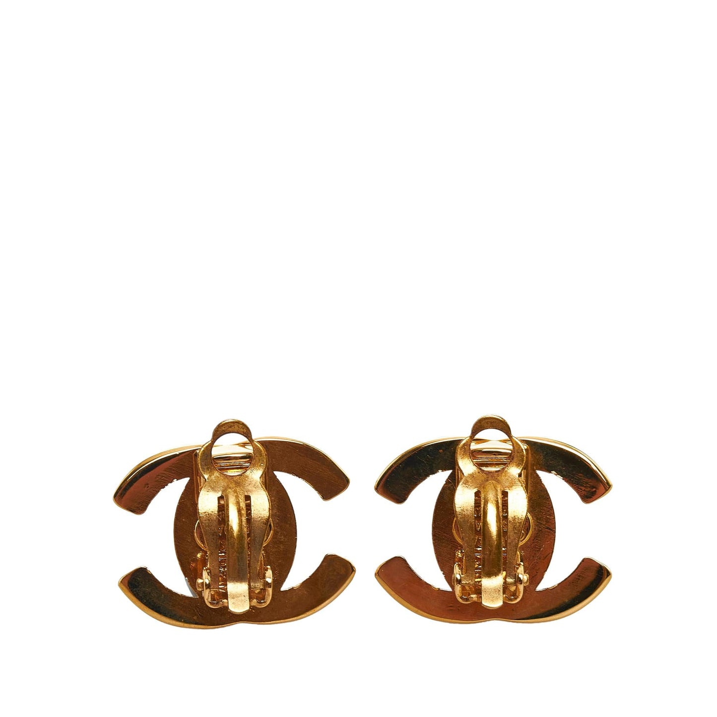 Chanel CC Turn Lock Clip-On Earrings (SHG-cXTWh2)