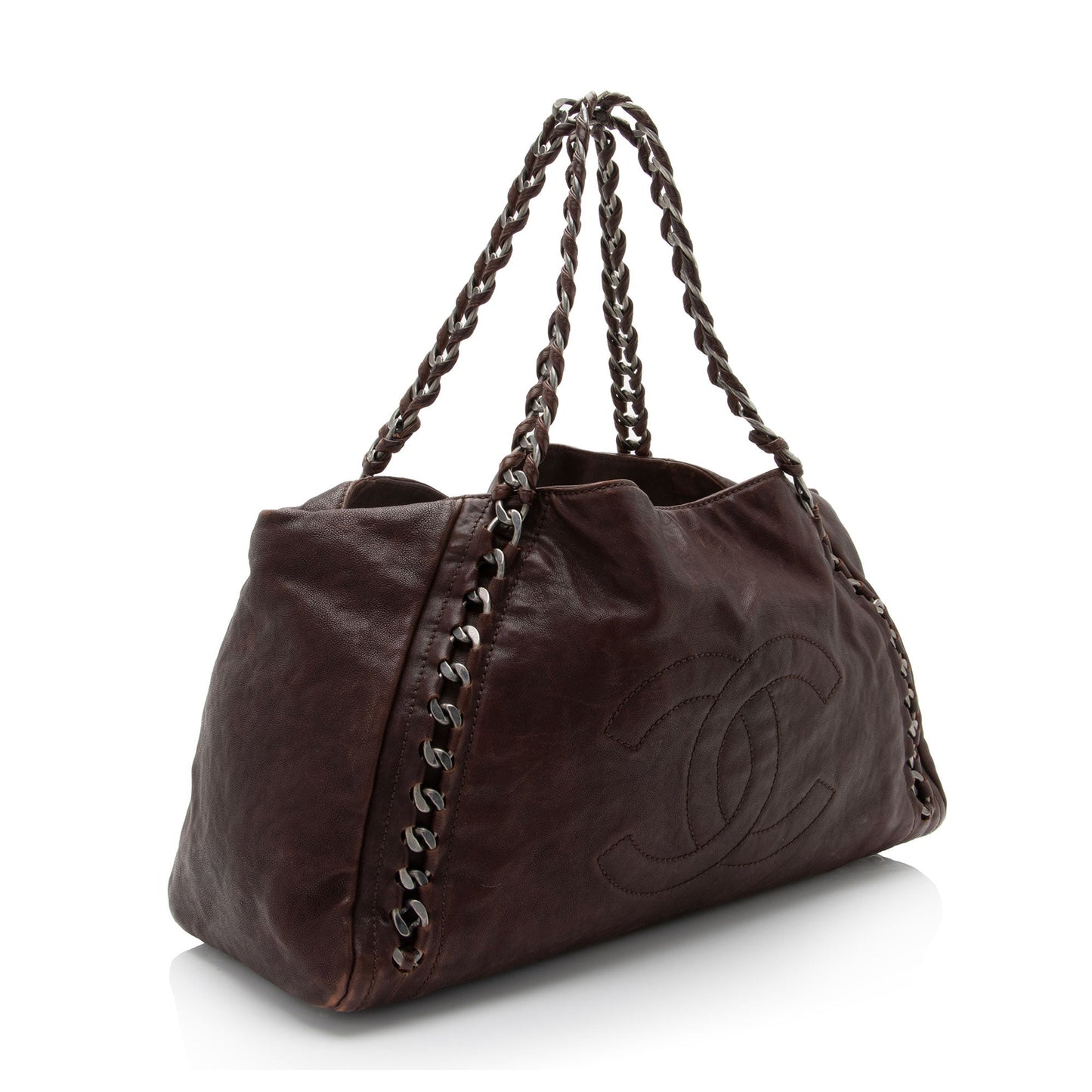 Chanel Calfskin Modern Chain CC Large Tote (SHF-PQHhp1)