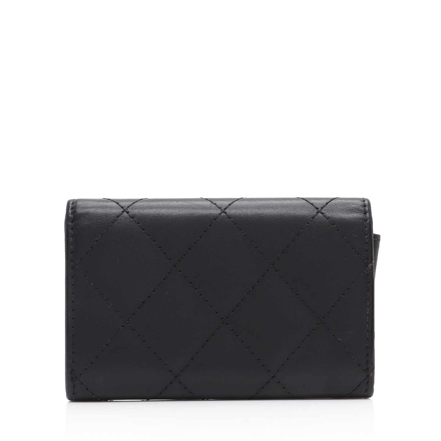 Chanel Calfskin Quilted Cambon Coin Case (SHF-iN8ZuB)
