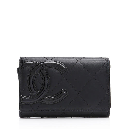 Chanel Calfskin Quilted Cambon Coin Case (SHF-iN8ZuB)