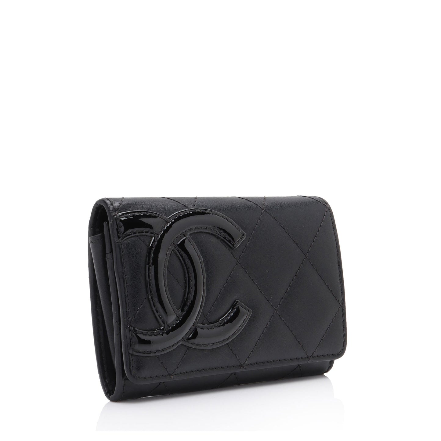 Chanel Calfskin Quilted Cambon Coin Case (SHF-iN8ZuB)
