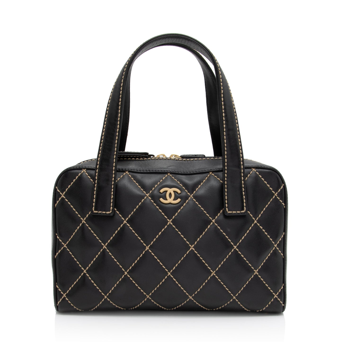 Chanel Calfskin Surpique Satchel (SHF-O6gojx)