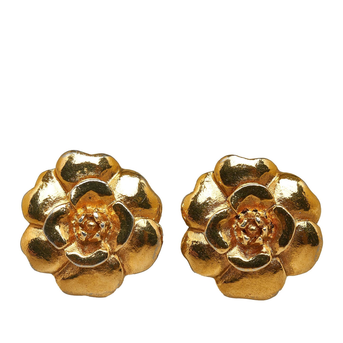 Chanel Camellia Clip-on Earrings (SHG-7HbHC5)