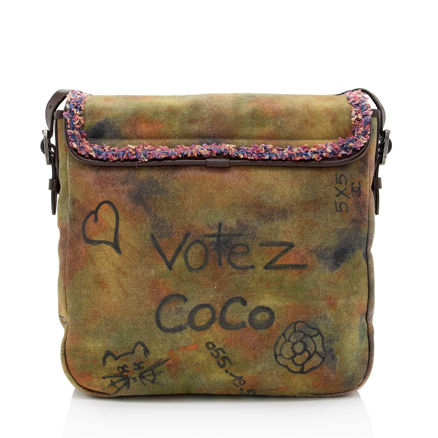 Chanel Canvas On The Pavements CC Messenger Bag (SHF-kA4nOX)