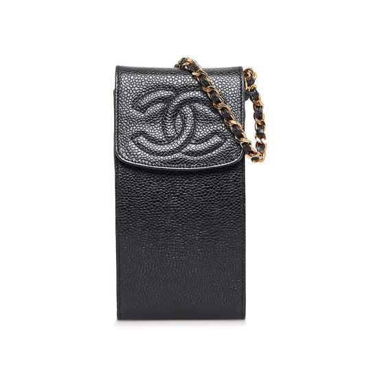 Chanel Caviar CC Cigarette Case (SHG-K5BE02)