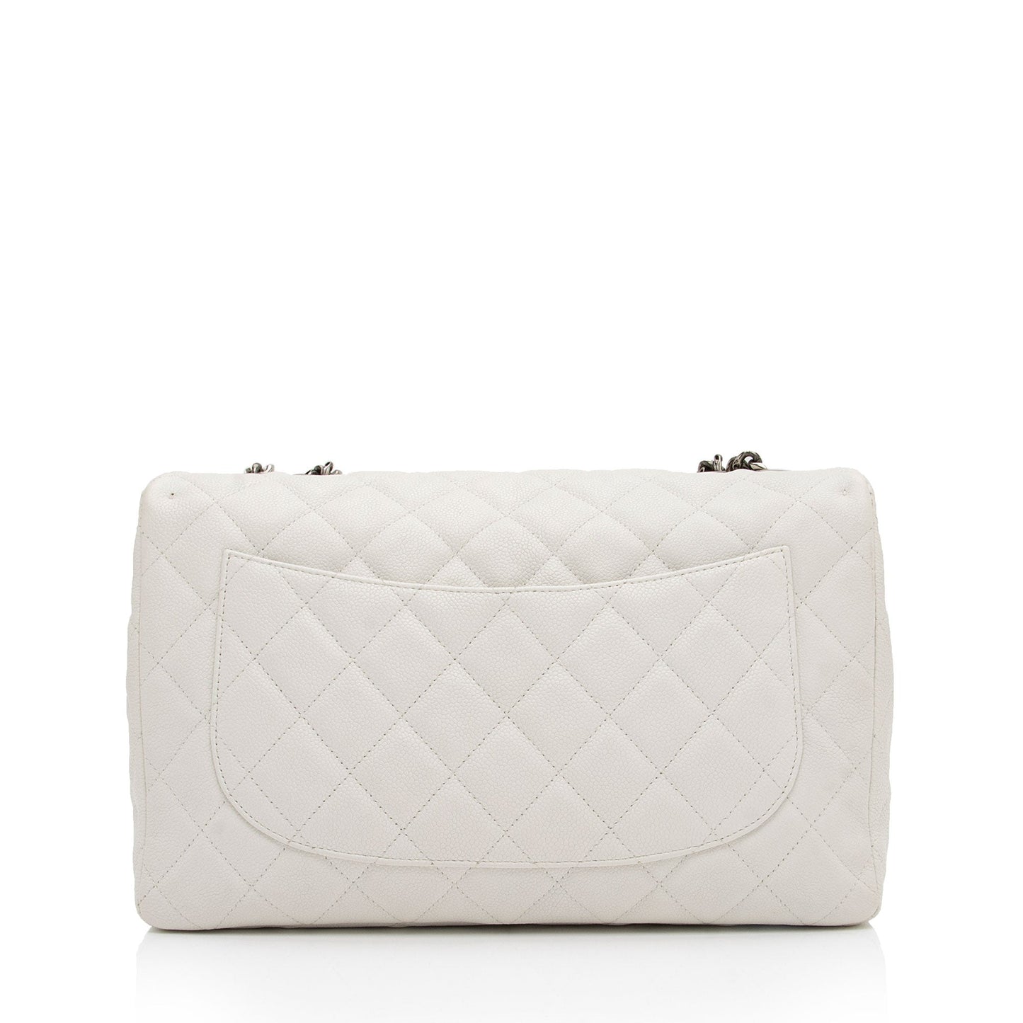 Chanel Caviar Leather Bijoux Chain Jumbo Single Flap Bag (SHF-JXTEcx)