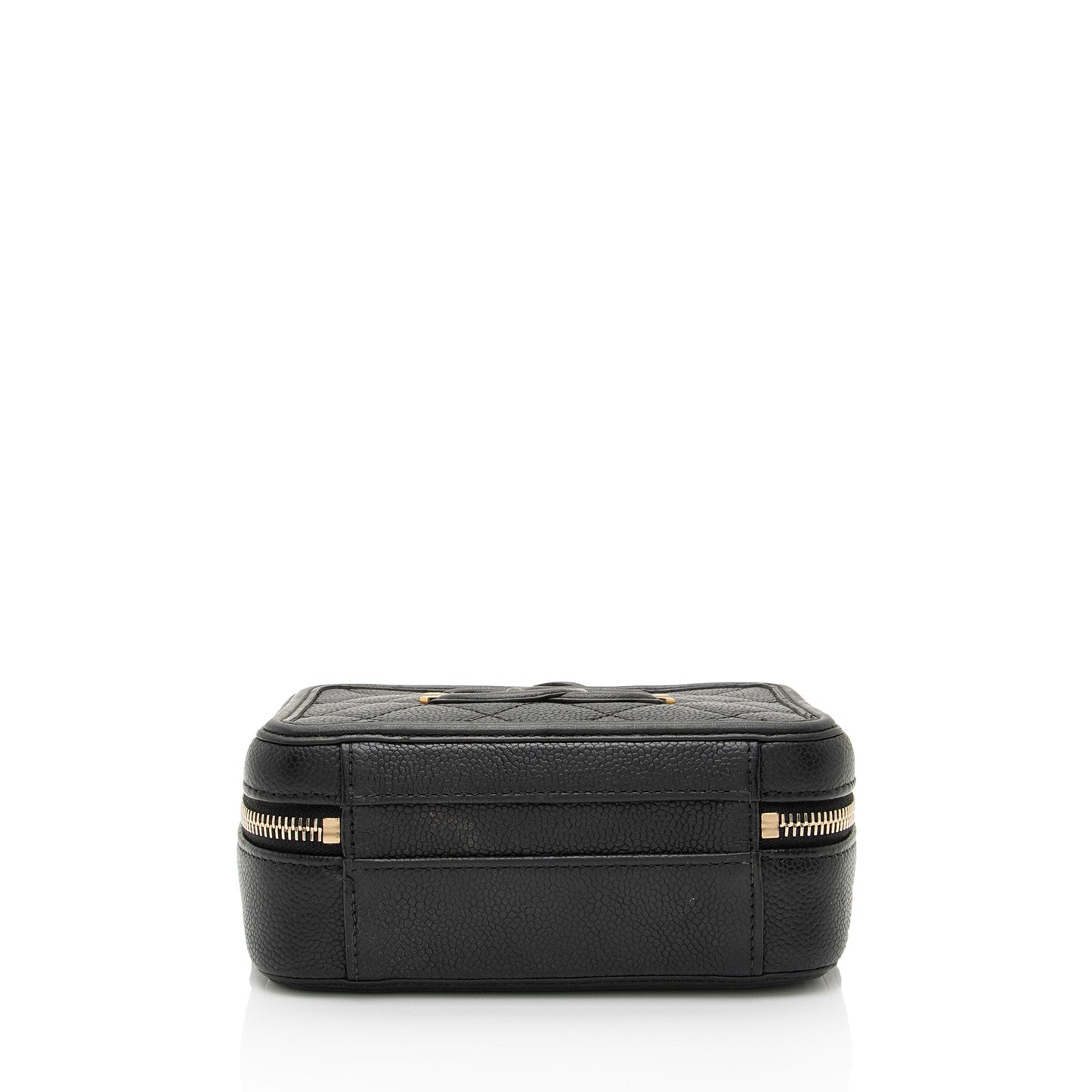 Chanel Caviar Leather CC Filigree Small Vanity Case (SHF-cBEpCt)