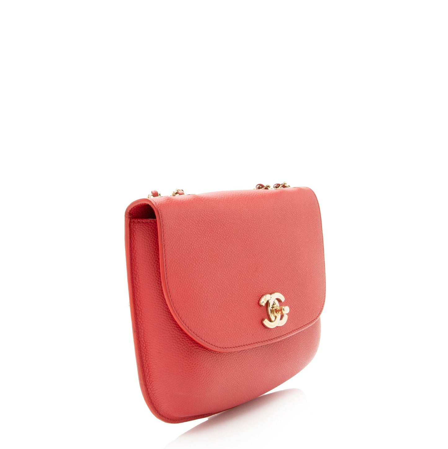 Chanel Caviar Leather Chain Flap Bag (SHF-jkLsG8)