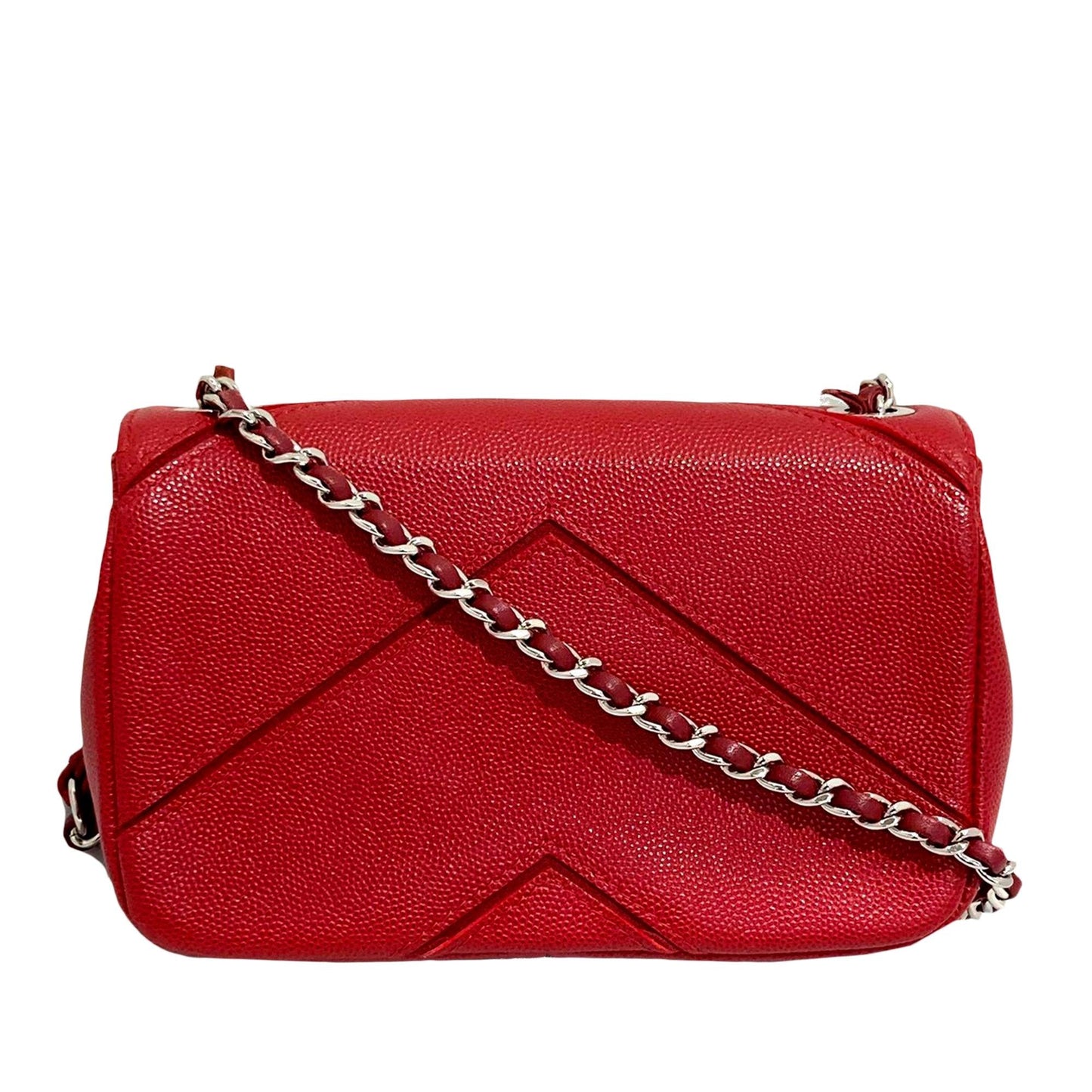 Chanel Caviar Leather Chain Single Flap (SHG-MGj2xV)