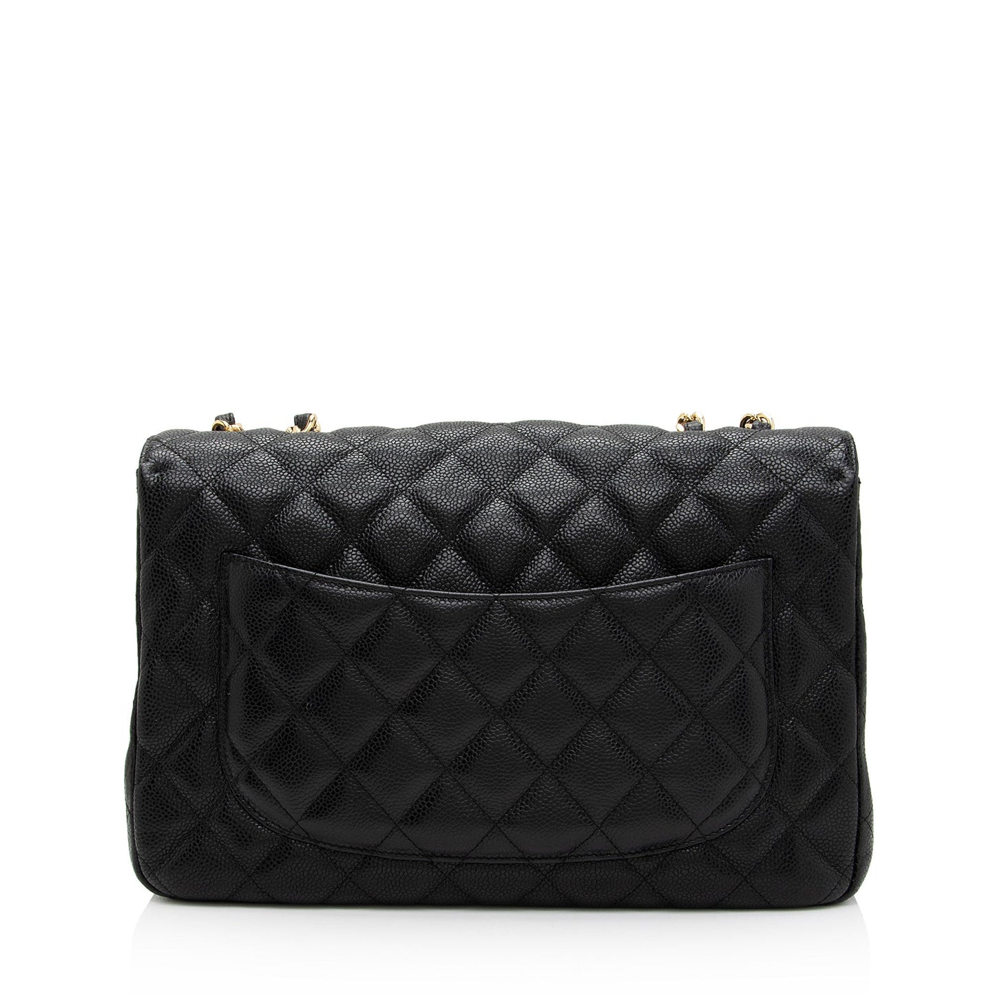 Chanel Caviar Leather Classic Jumbo Single Flap Bag (SHF-LFr7oi)