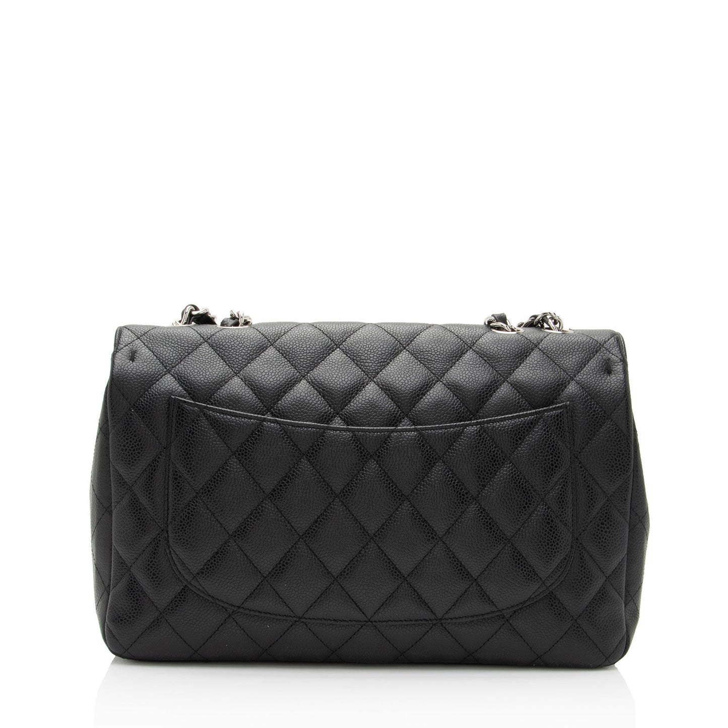 Chanel Caviar Leather Classic Jumbo Single Flap Bag (SHF-TAC3Im)