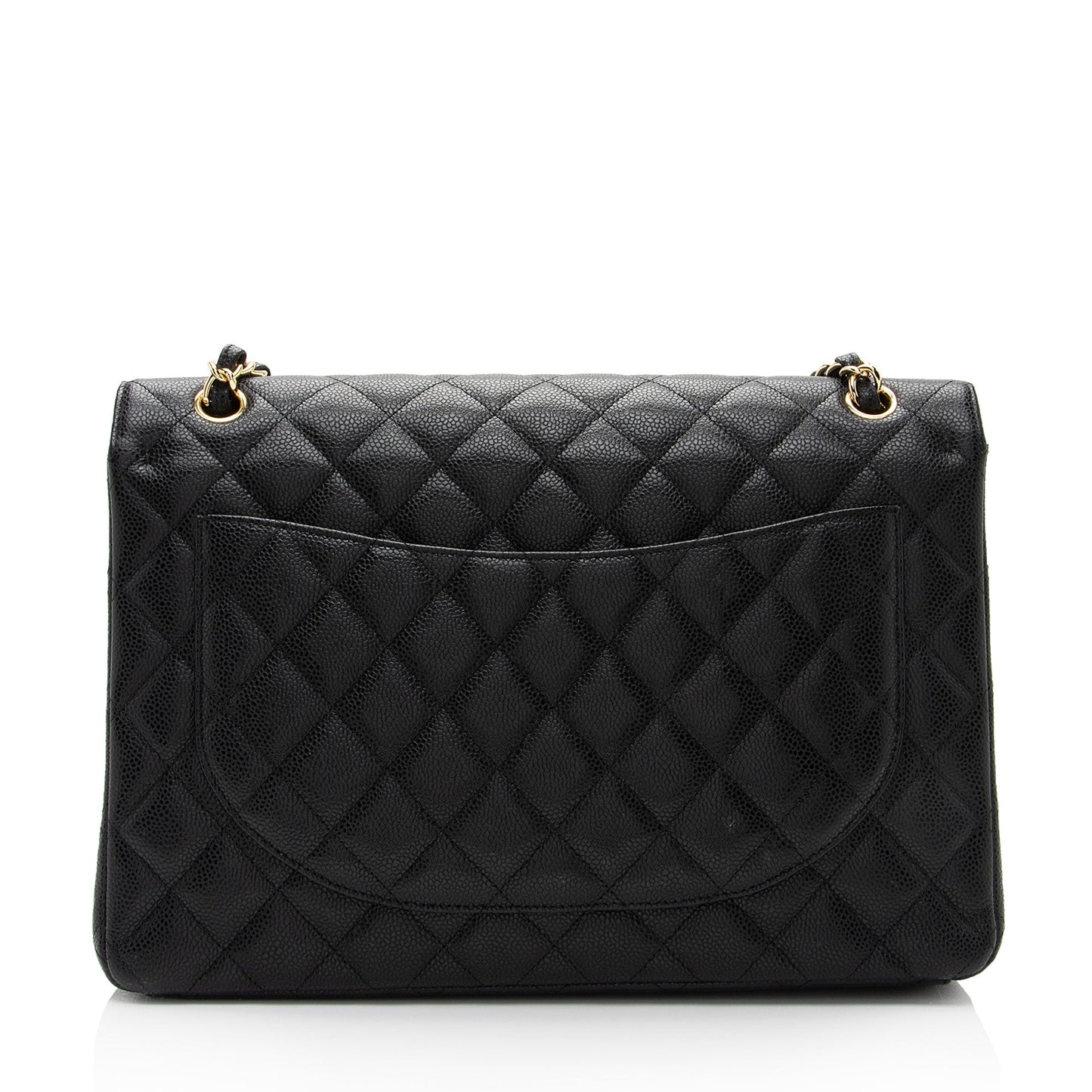 Chanel Caviar Leather Classic Maxi Double Flap Bag (SHF-ssGyC1)