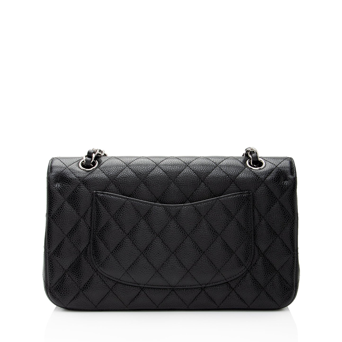 Chanel Caviar Leather Classic Medium Double Flap Bag (SHF-9ANmGR)