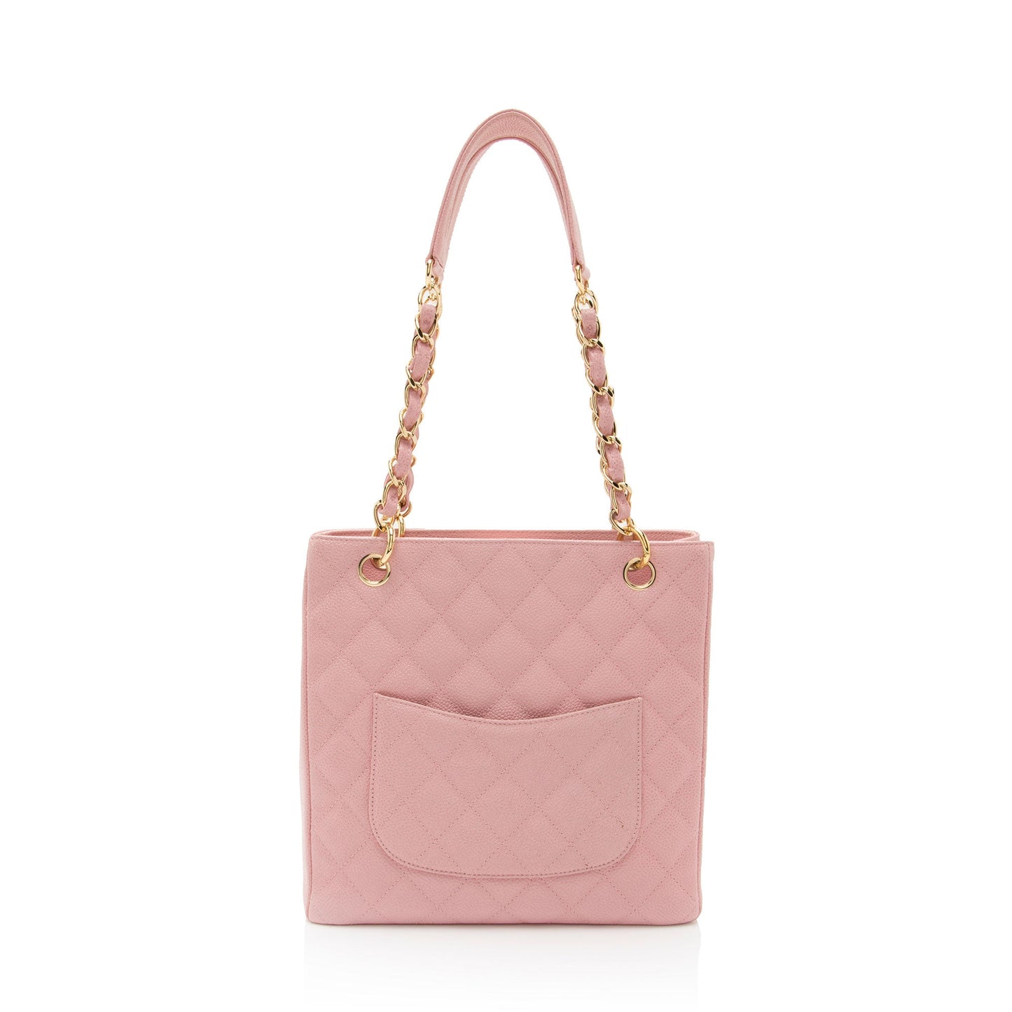 Chanel Caviar Leather Petite Shopping Tote (SHF-yT2Qvc)