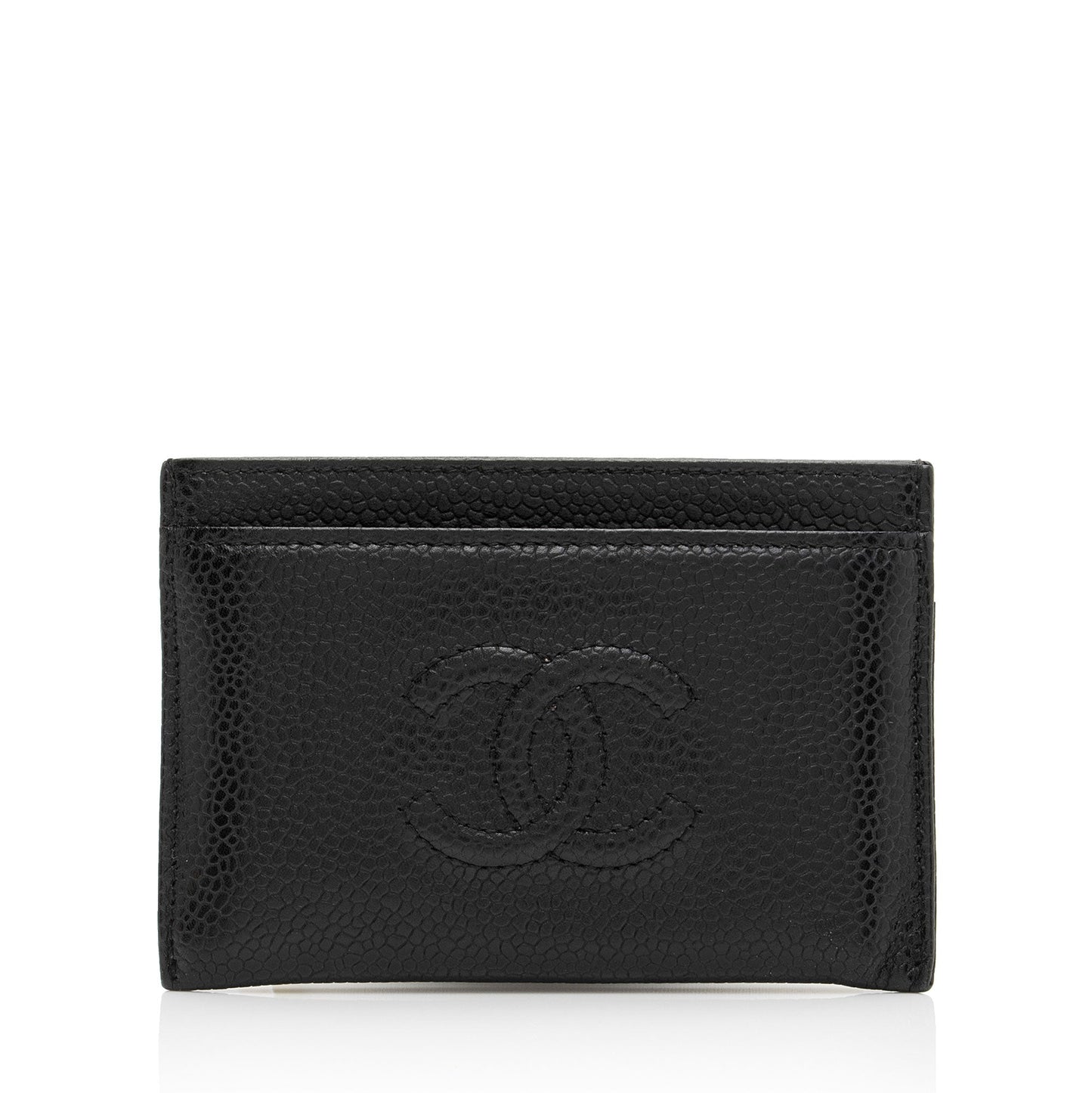 Chanel Caviar Leather Timeless CC Card Holder (SHF-ZV9jZJ)