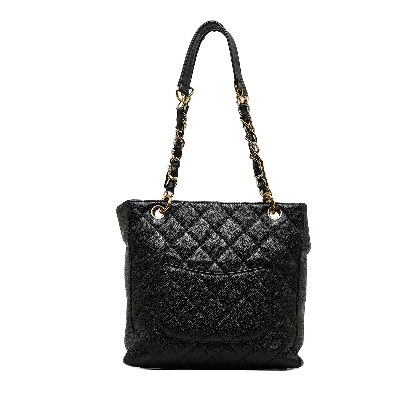 Chanel Caviar Petite Shopping Tote (SHG-ivSuzo)